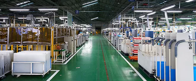 Quy tr&igrave;nh sản xuất m&aacute;y bơm nhiệt nước n&oacute;ng CHOFU EcoCute