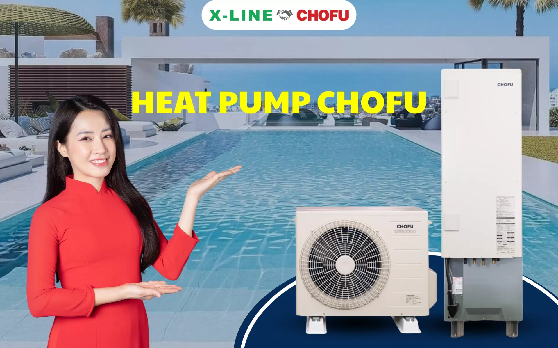 Mua máy nước nóng Heat Pump Chofu chính hãng tại Việt Nam