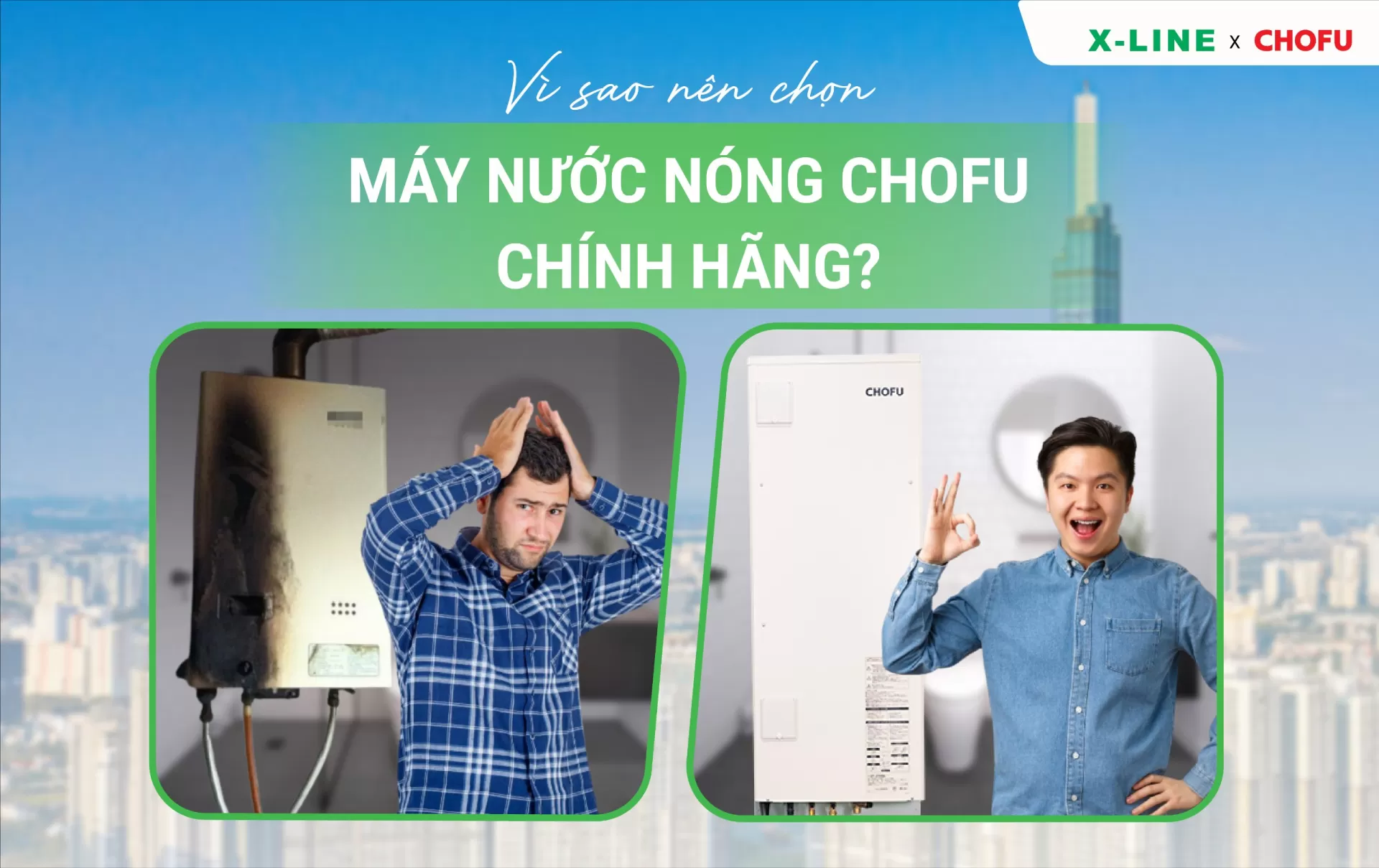 Vì sao nên chọn Máy nước nóng CHOFU chính hãng thay vì hàng trôi nổi?