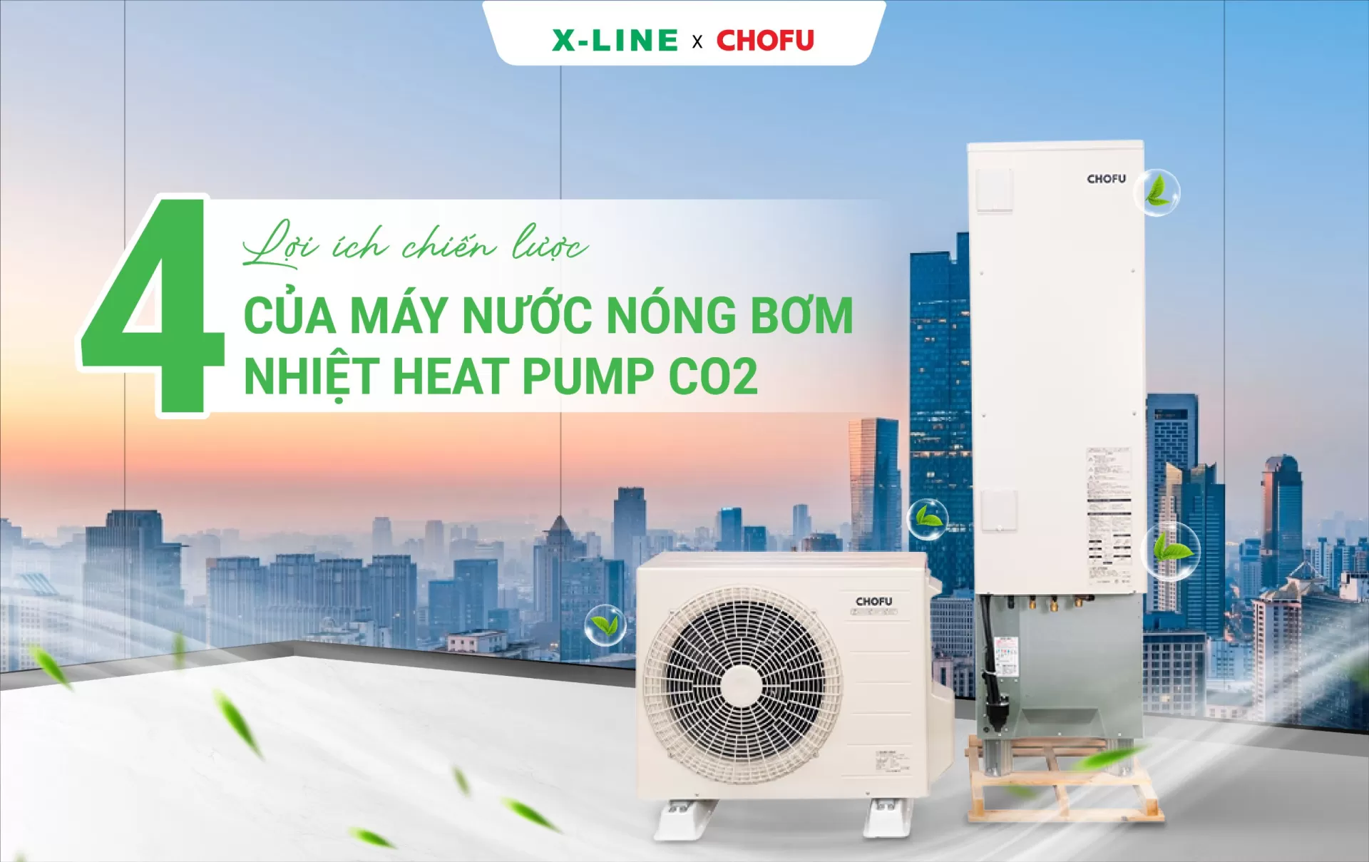 4 Lợi ích chiến lược của máy nước nóng bơm nhiệt heat pump CO₂
