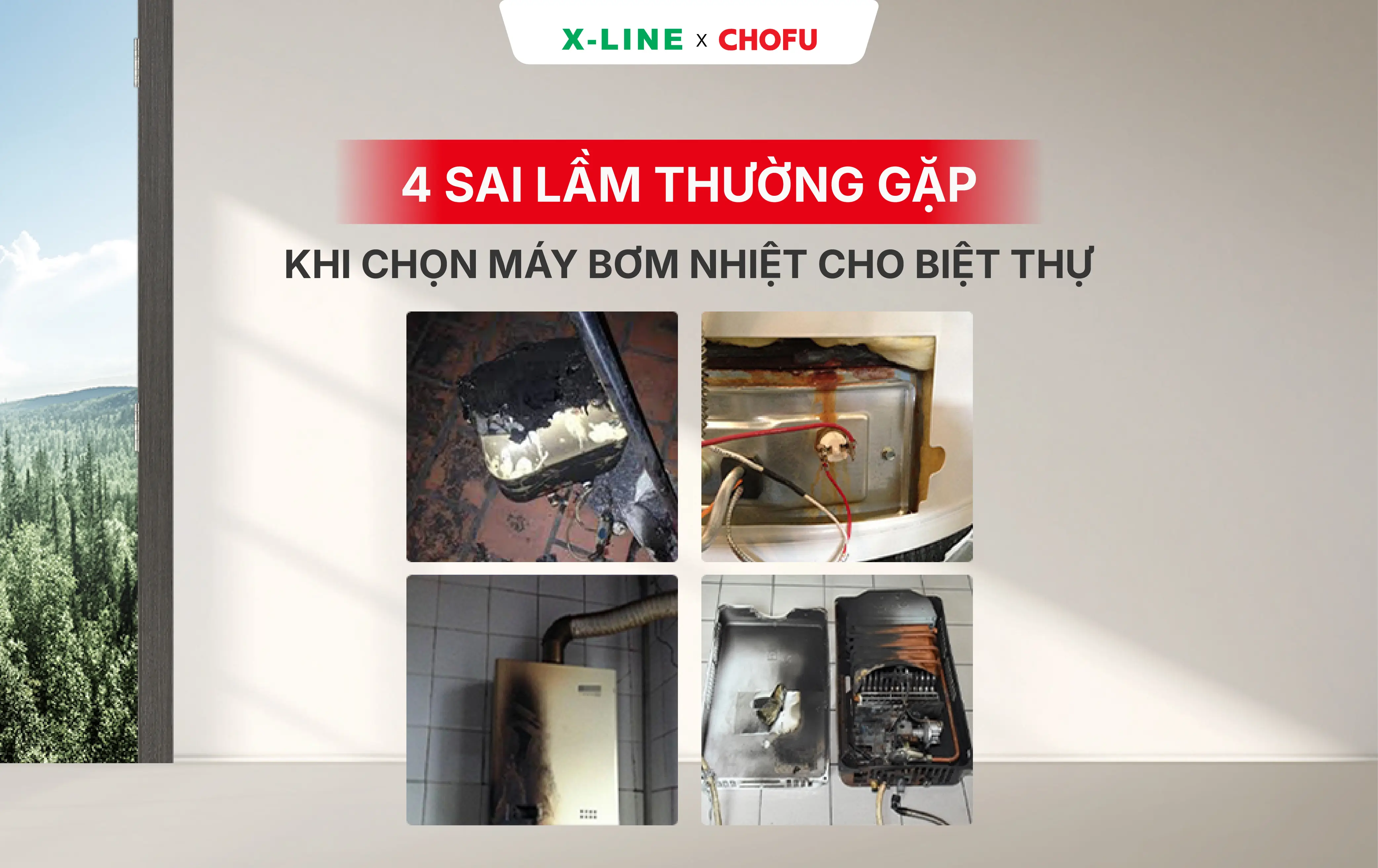 4 Sai lầm thường gặp khi chọn Máy bơm nhiệt cho biệt thự