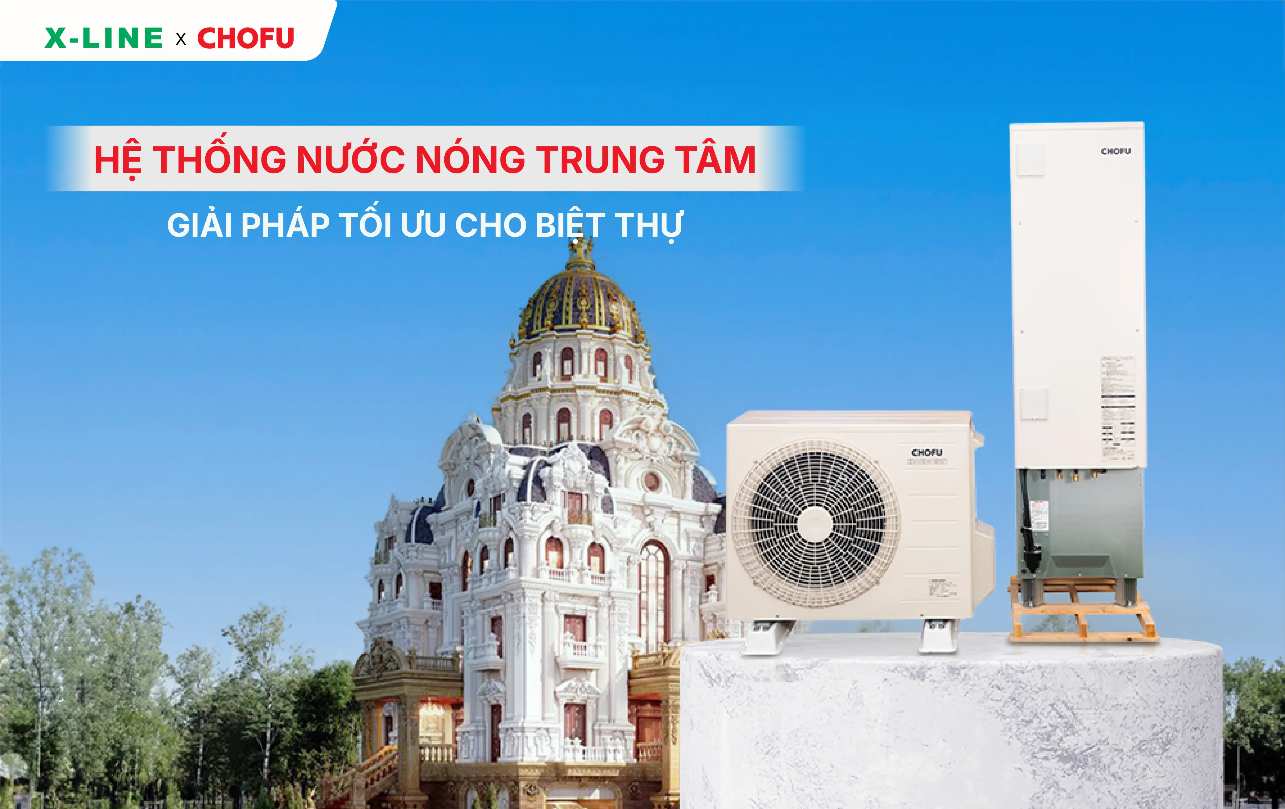 Hệ thống nước nóng trung tâm: Giải pháp cho biệt thự