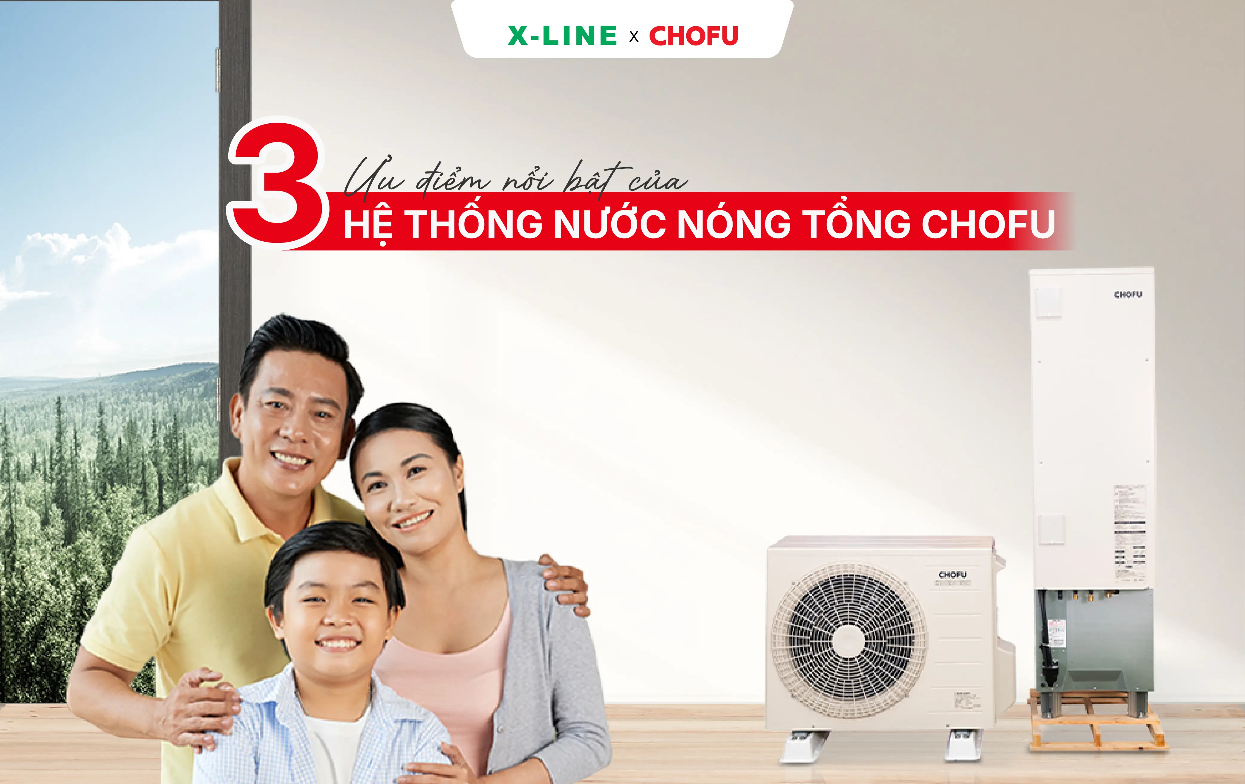 3 Ưu điểm nổi bật của hệ thống nước nóng tổng CHOFU