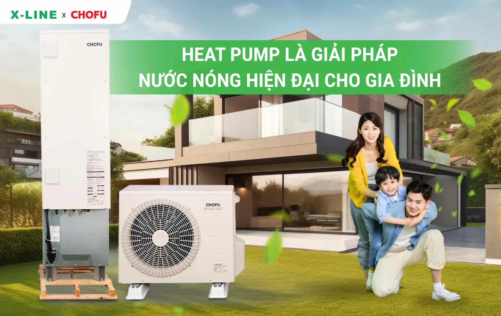 Heat pump là giải pháp nước nóng hiện đại cho gia đình