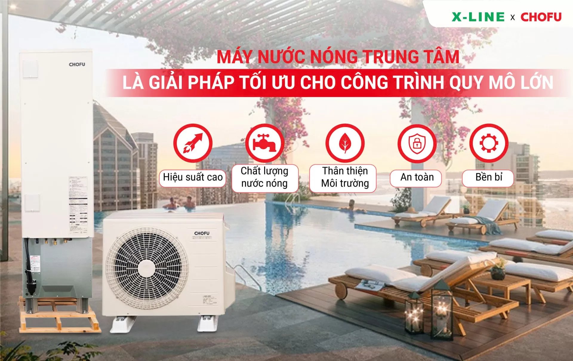Máy nước nóng trung tâm là giải pháp tối ưu cho công trình quy mô lớn
