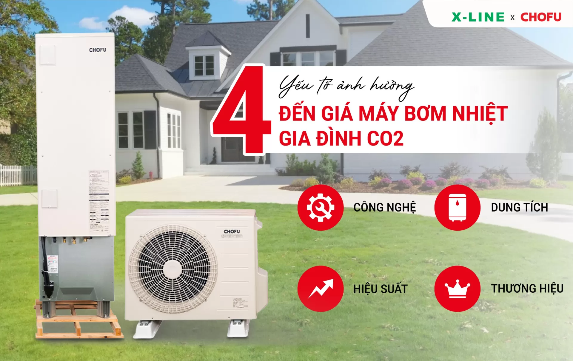 4 Yếu tố ảnh hưởng đến giá máy bơm nhiệt gia đình CO₂