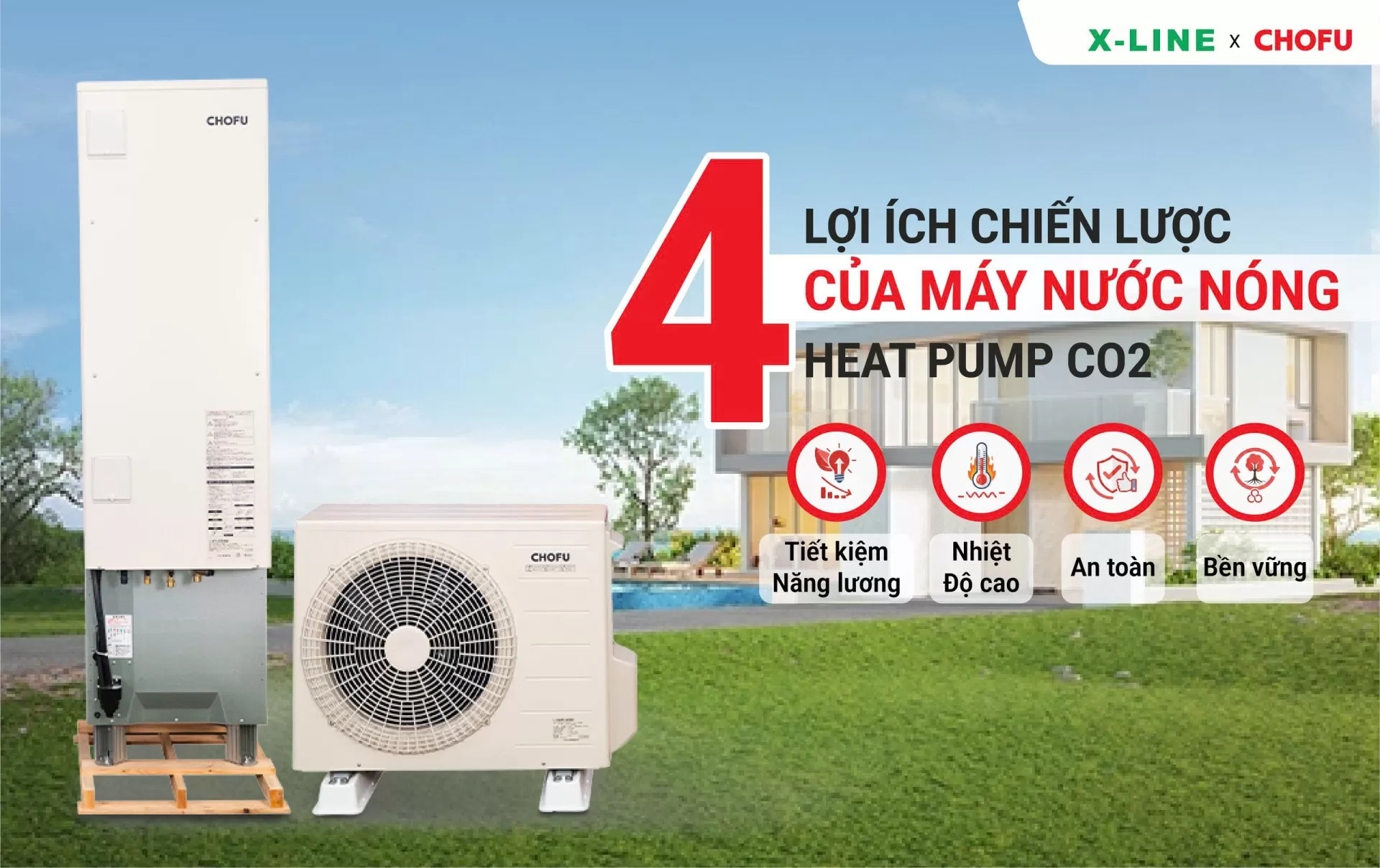 4 Lợi ích chiến lược của máy nước nóng heat pump CO₂