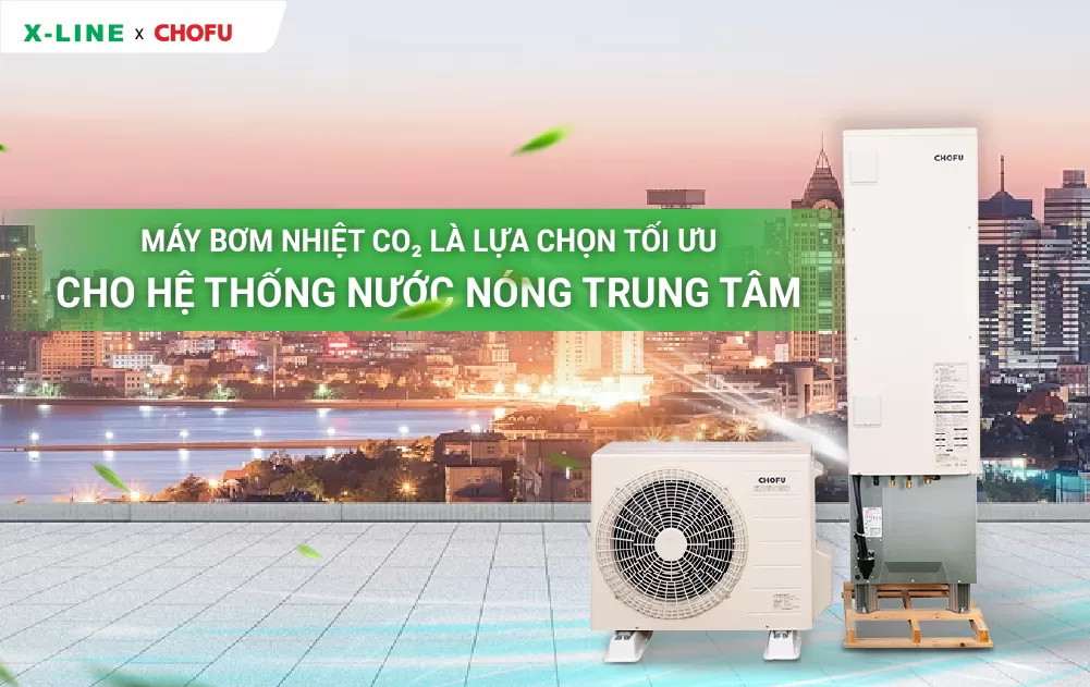 Máy bơm nhiệt CO₂ là lựa chọn tối ưu cho hệ thống nước nóng trung tâm