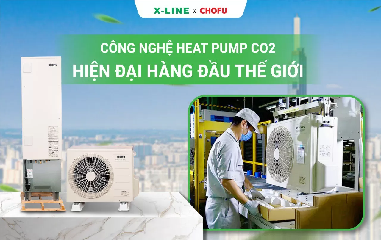 Công nghệ heat pump CO₂ hiện đại hàng đầu thế giới